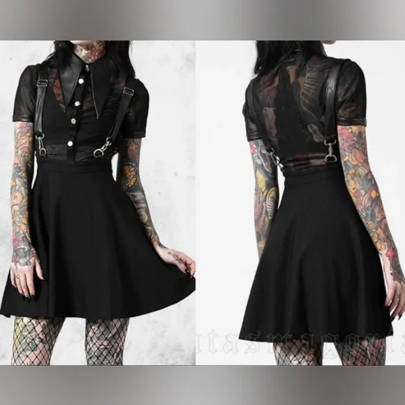 SOLD Cosmic Katy Suspender Dress Killstar - Picture 2 of 10